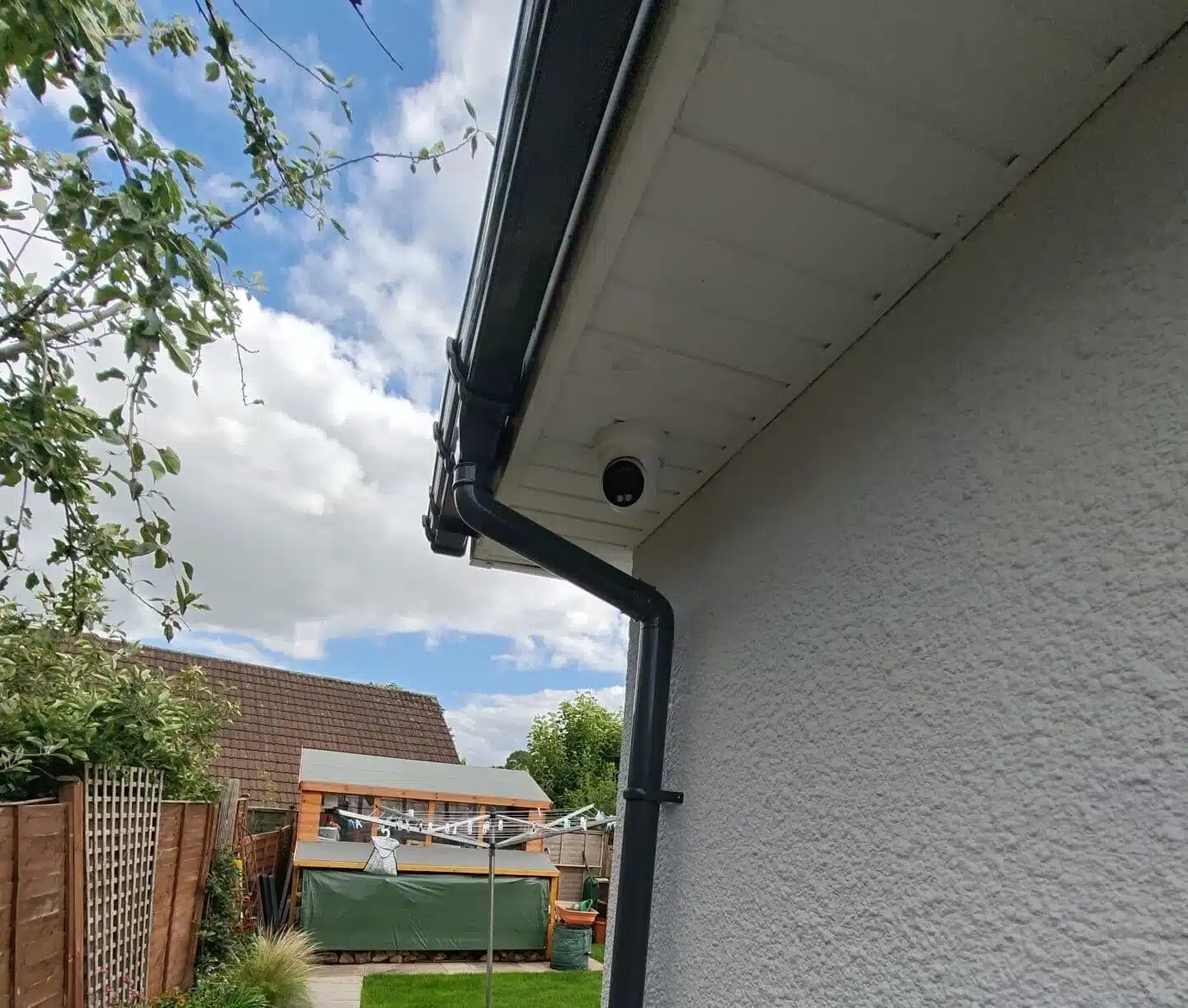 Side access home CCTV
